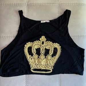 Papaya crown crop top